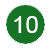 Green icon with the number 10.