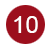 Red icon with the number 10.